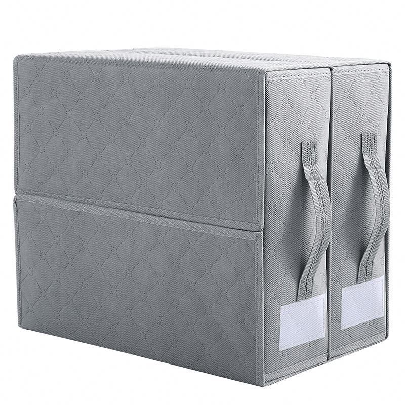 High Quality 2 Pack Linen Closet Organizers And Storage Cube Foldable Sheetcube Bed Sheet Set Organizer