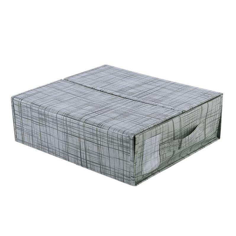 High Quality 2 Pack Linen Closet Organizers And Storage Cube Foldable Sheetcube Bed Sheet Set Organizer