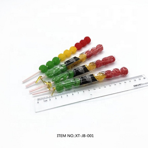 shantou confectionery product jelly soft gummy candy sweet fruit flavor mini traffic lights jelly lollipop