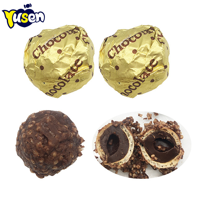 Funny Bell Shape Gift Box Delicious Sweet Wafer Biscuit Round Ball Chocolate Candy