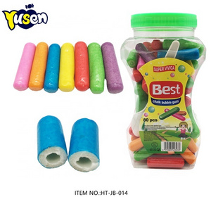 Wholesale Premium Bottled New Funny Colorful Sweet Fruit Flavor Best Children's Chalk Bubble Gum Candy