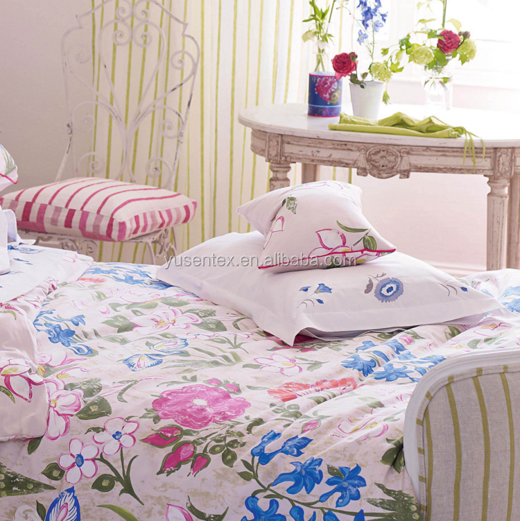 Disperse printed bed sheet fabric polypropylene woven microfiber home textile fabric for bedsheets