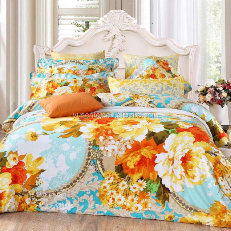 Disperse printed bed sheet fabric polypropylene woven microfiber home textile fabric for bedsheets