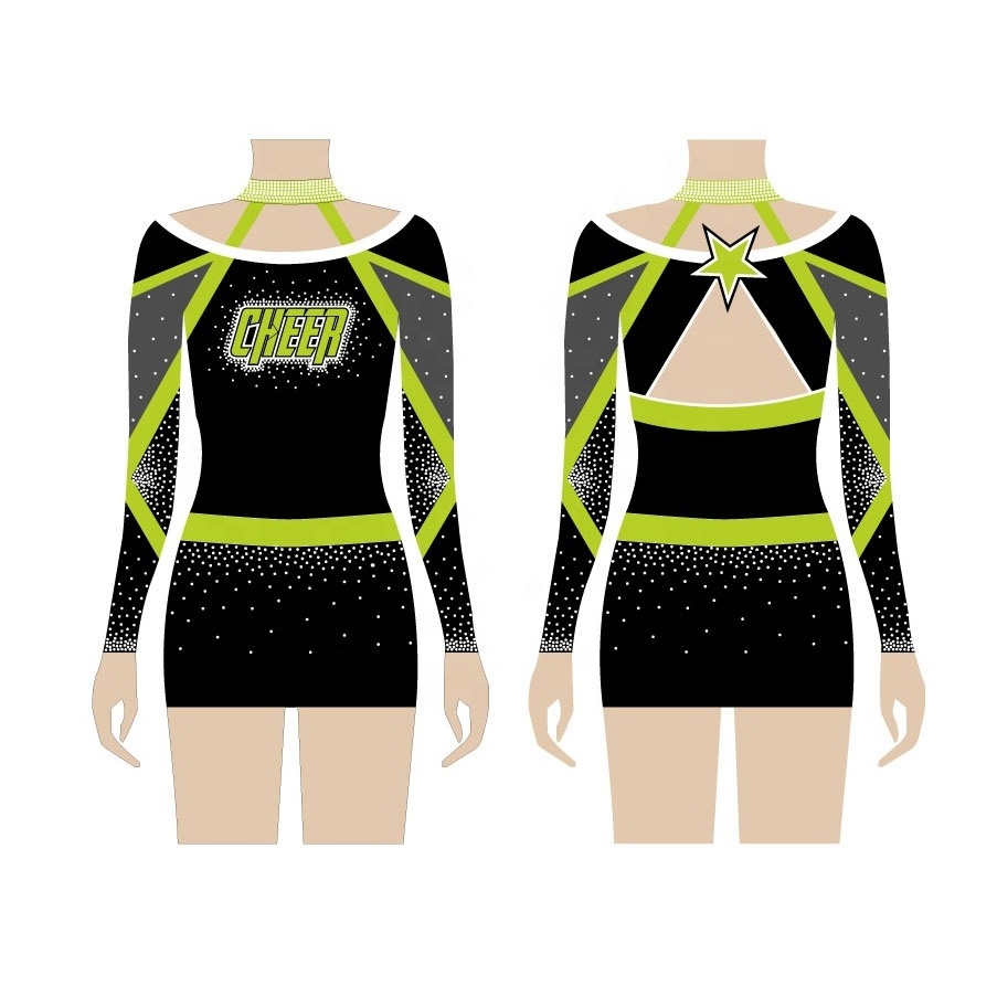 Custom Sublimation Pink Cheerleading Uniform in Queen Style with Bling