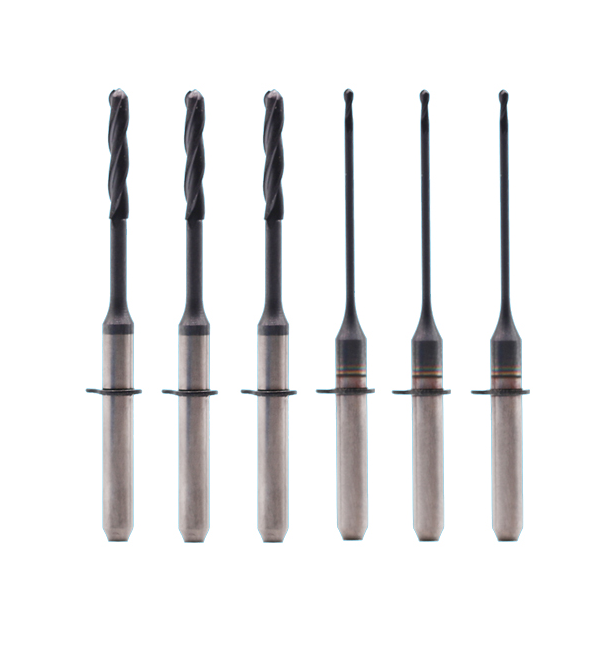 VHF Zirconia Mill Bur in Stock Dental Lab DCL coating zirconia end mill