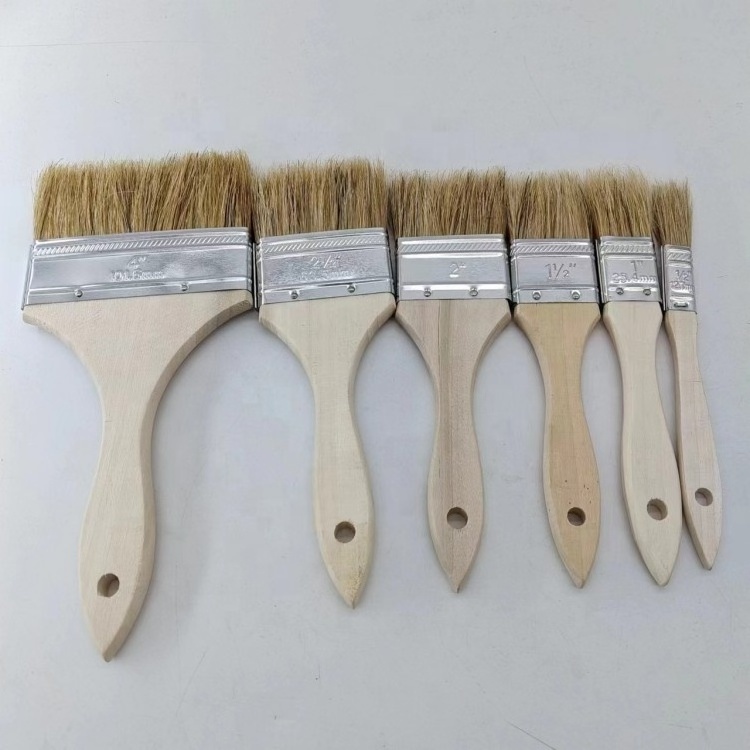 wall design painting brush factory paint brush with natural bristles construction home decoration high quality paint brush