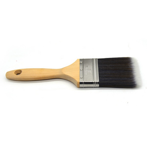 Wooden Handle Paint Brush With Tapered Filaments