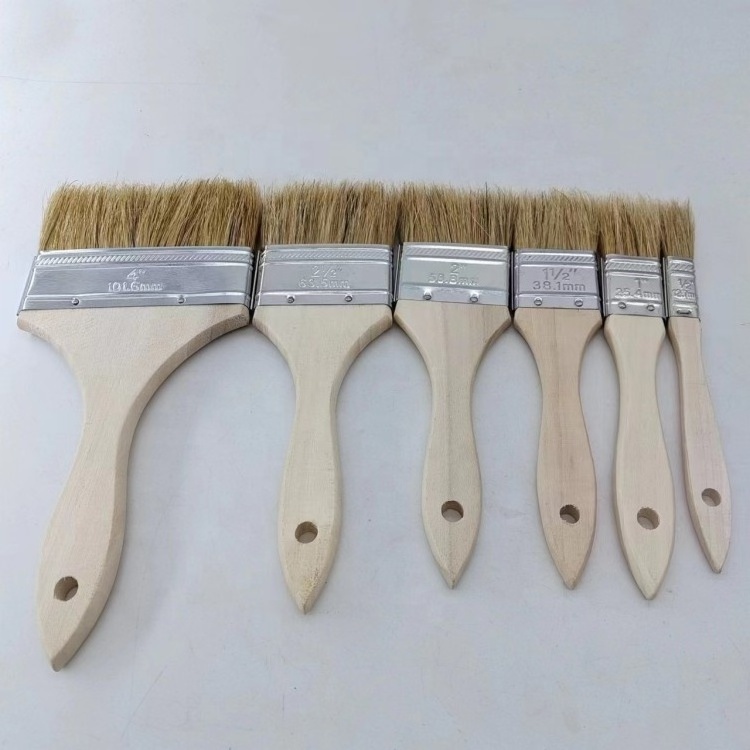 wall design painting brush factory paint brush with natural bristles construction home decoration high quality paint brush