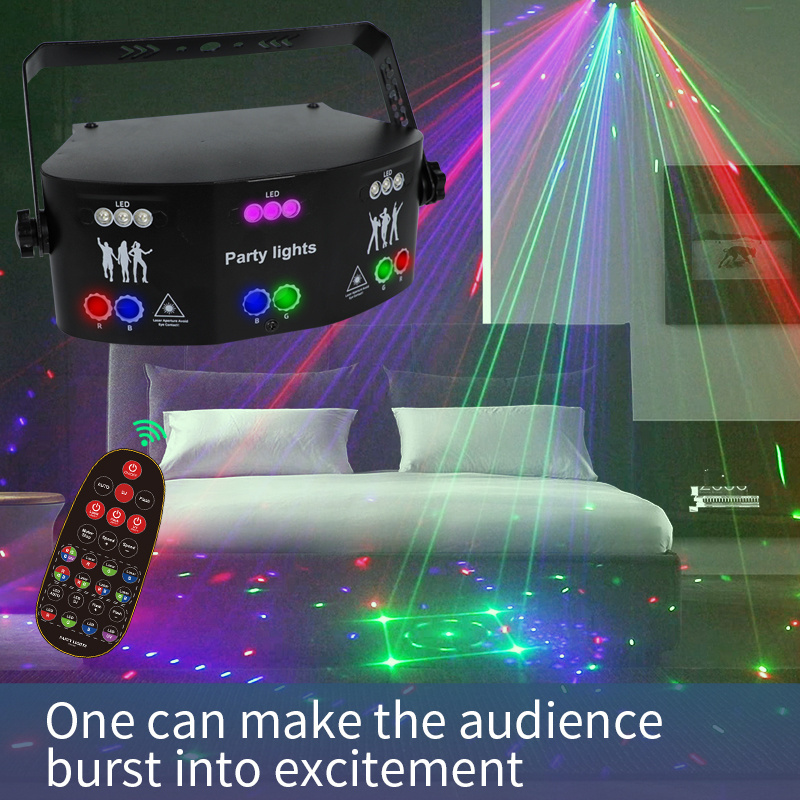 15 eye new hot selling Dj beam disco laser lighting Voice control RGB stage light for resell party LED lights for club wedding