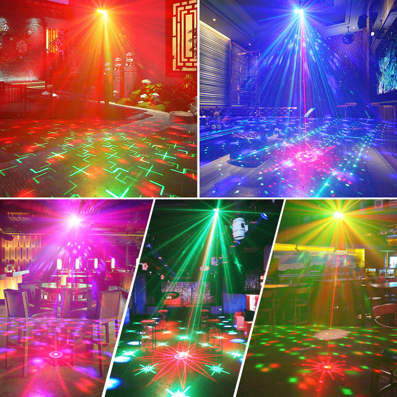 NEW 7 eyes Disco Lazer Lamp luces discoteca LED dj laser light Magic ball projector lights for Night Club party lighting