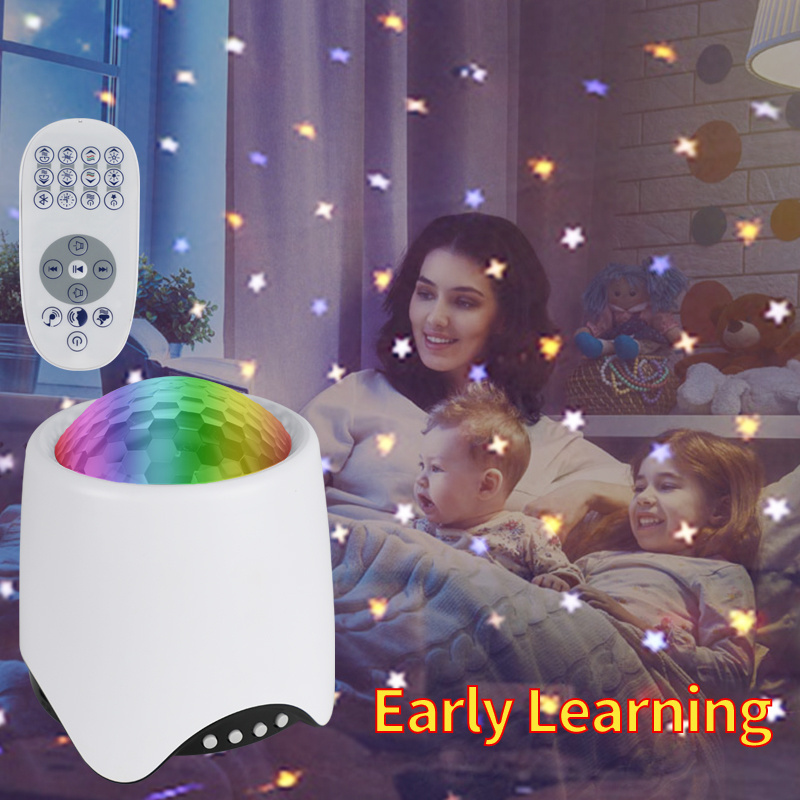 LED Ocean wave Projector Night Lights stars Music room decoration interact lighting moon starry sky lamp disco led lights home