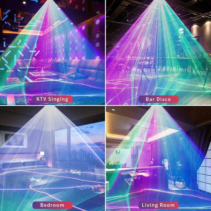 Luces dj laser disco lamp 500mw RGB Sound activity stage light Lazer beam lights for nightclub holiday lighting