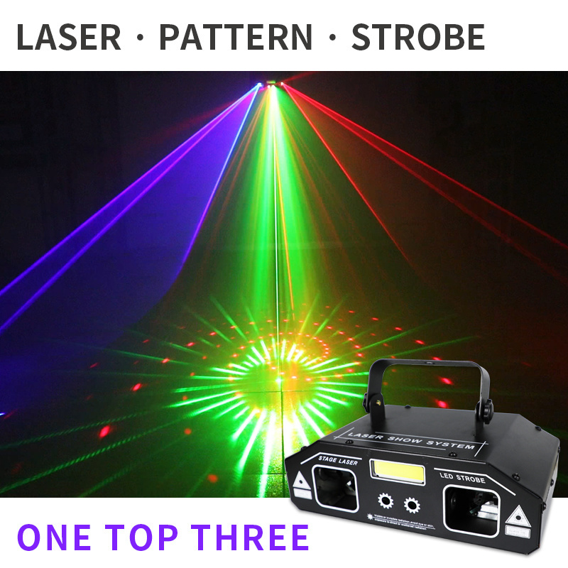 party lighting decoration led laser light 3 in 1 beam strobe laser effect lights projector outdoor led lamp christmas decoration