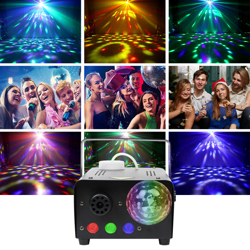 Wholesale 600W Disco LED colorful smoke machine Remote control party lighting fog smoke machine for Wedding stage Nightclub bar