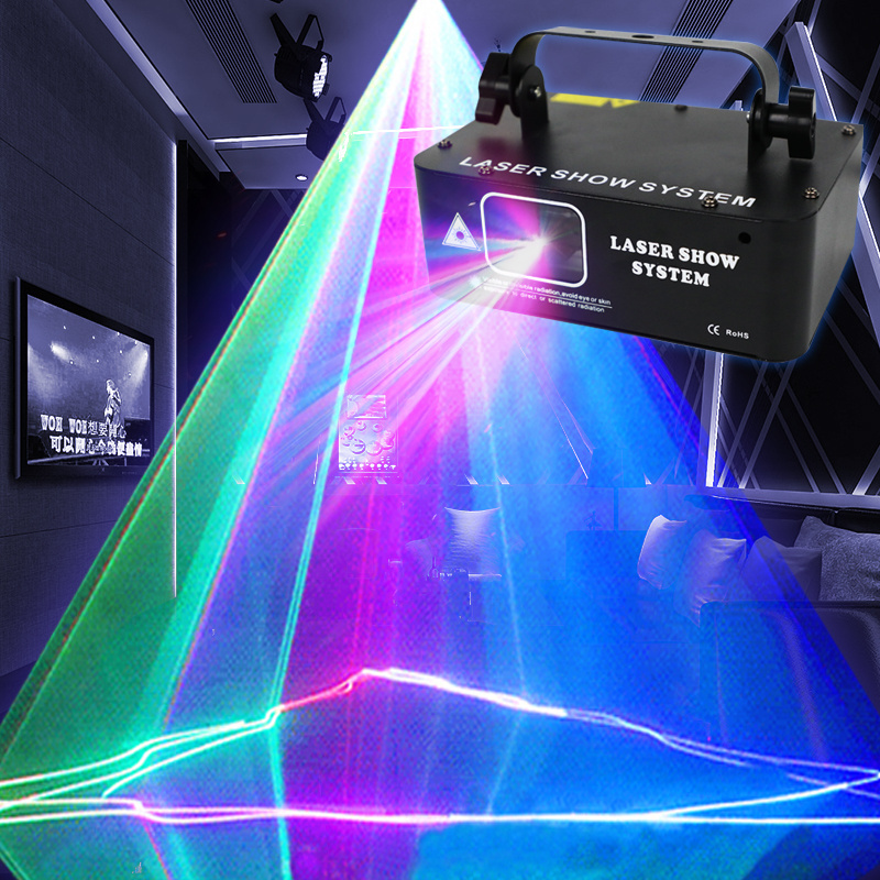 DMX-512 remote control DJ Audio Lighting beam Stage Light high Quantity RGB laser disco light for party  night club bar wedding