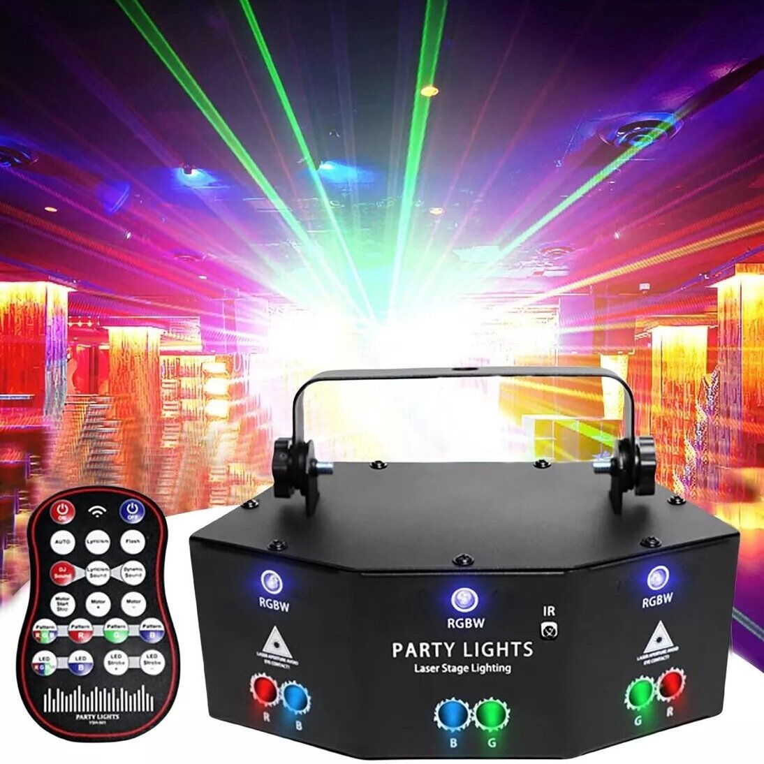 LED Laser 9 Eyes Strobe Projector Stage Light mood magic lights acclarent illumination club lights effects nightclub decoration