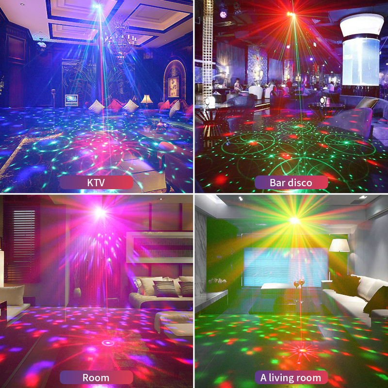 NEW 7 eyes Disco Lazer Lamp luces discoteca LED dj laser light Magic ball projector lights for Night Club party lighting