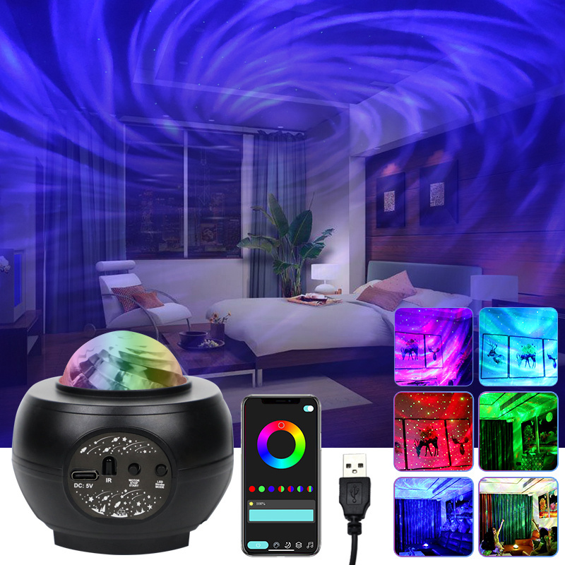 Mini Nebula Projector Star LED Music Sky Starry Night Lights mobile APP control lamp laser light for Bedroom Decorate