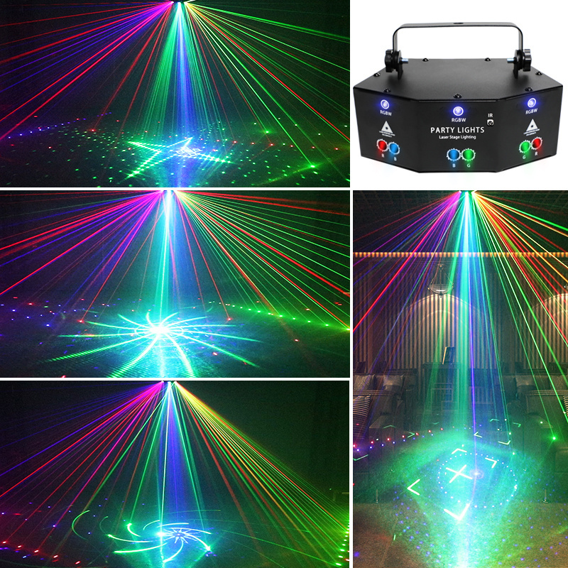 LED Laser 9 Eyes Strobe Projector Stage Light mood magic lights acclarent illumination club lights effects nightclub decoration