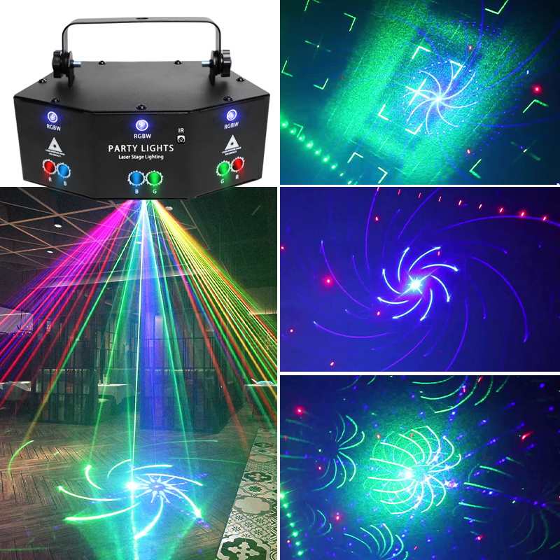 LED Laser 9 Eyes Strobe Projector Stage Light mood magic lights acclarent illumination club lights effects nightclub decoration