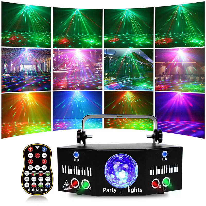 Festival Holiday Lighting Christmas LED strobe Lights RGBW disco laser light for party update from  9 eyes 15 eyes 21 eyes laser