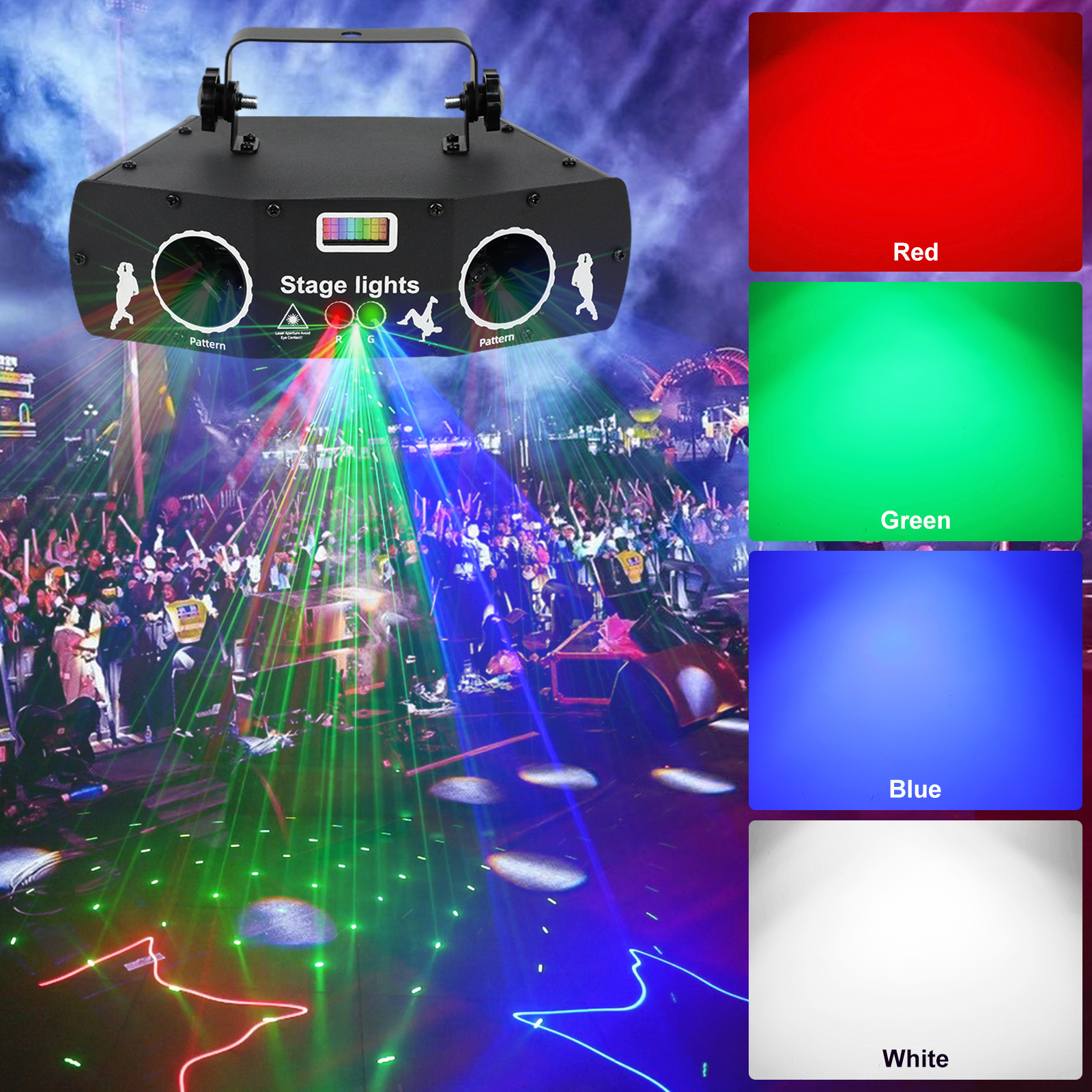 New magic 5 eyes DMX dj light  Christmas stage party disco laser light led  lazer lights for night club Bar KTV dance floor