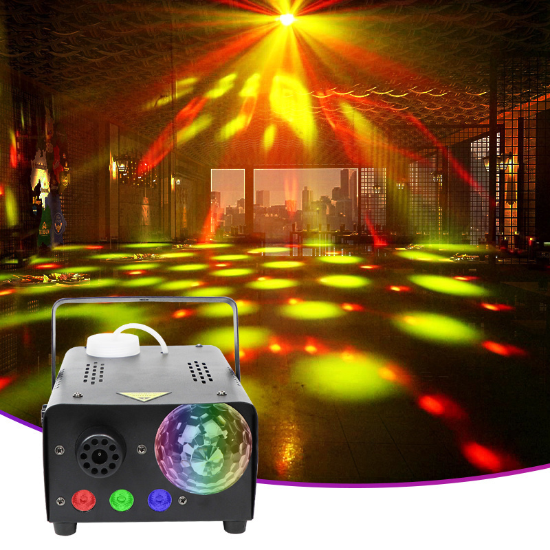 Wholesale 600W Disco LED colorful smoke machine Remote control party lighting fog smoke machine for Wedding stage Nightclub bar