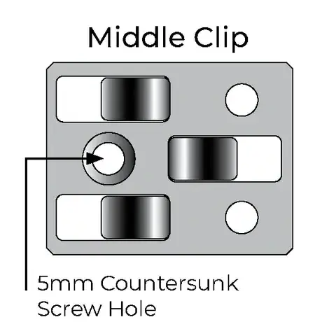 high density and strength WPC decking plastic clips WPC floor fastener Composite Decking Accessories