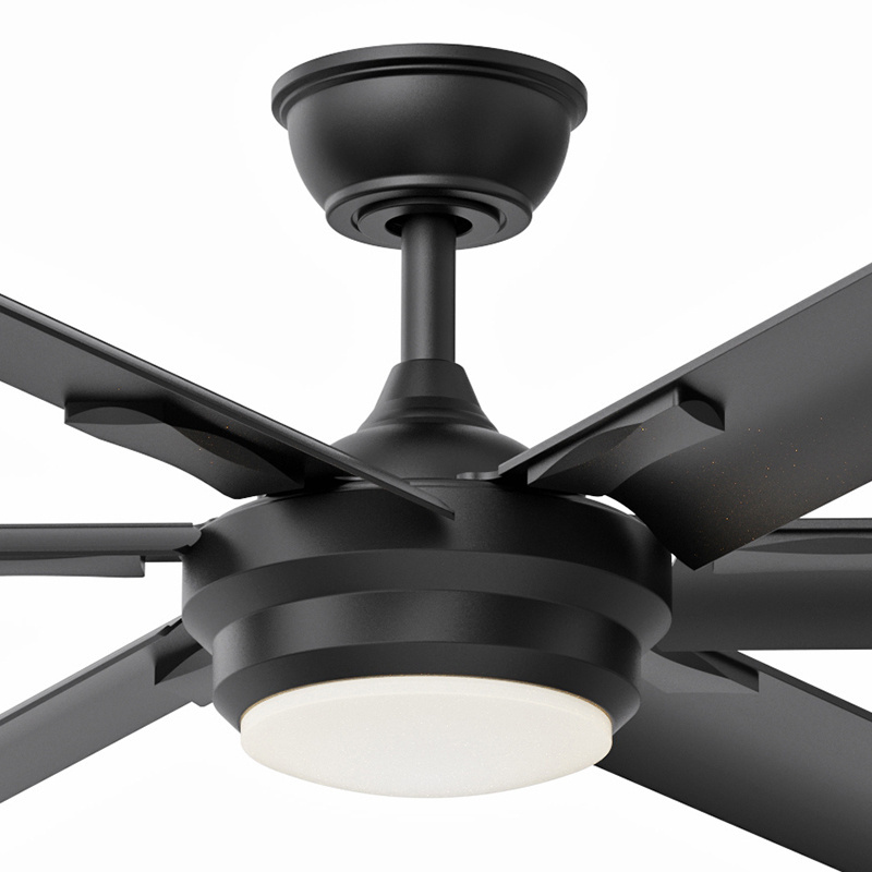 Large strong wind 68/78/108 inch giant ceiling fans support remote control LED light big size ceiling fan