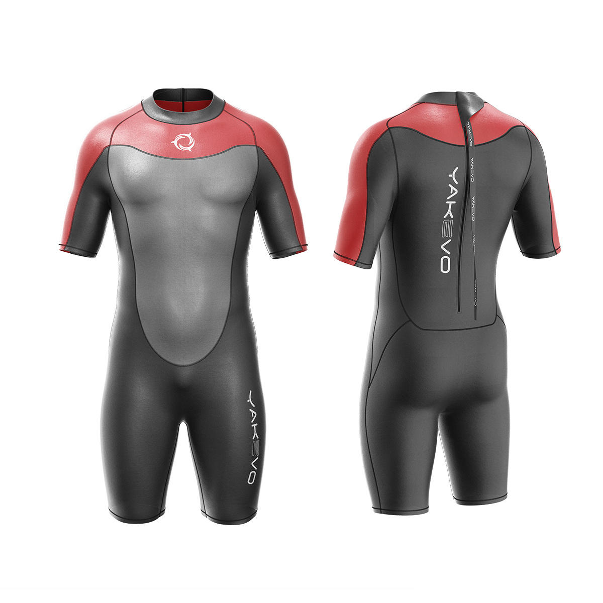 Custom Design Mens Surfing Suit  Keep Warm Neoprene Short Sleeve Diving Swimming Wetsuit