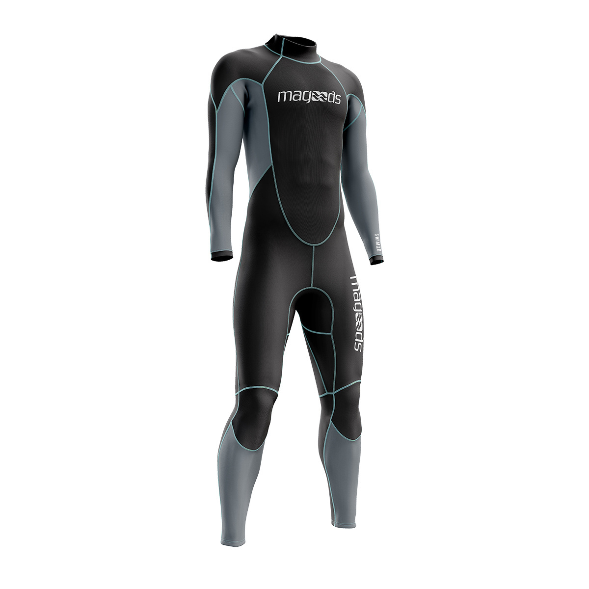 Wetsuit Men Neoprene Full Scuba Diving Suits Thermal Swimsuit Long Sleeve Back Zip for Water Sports