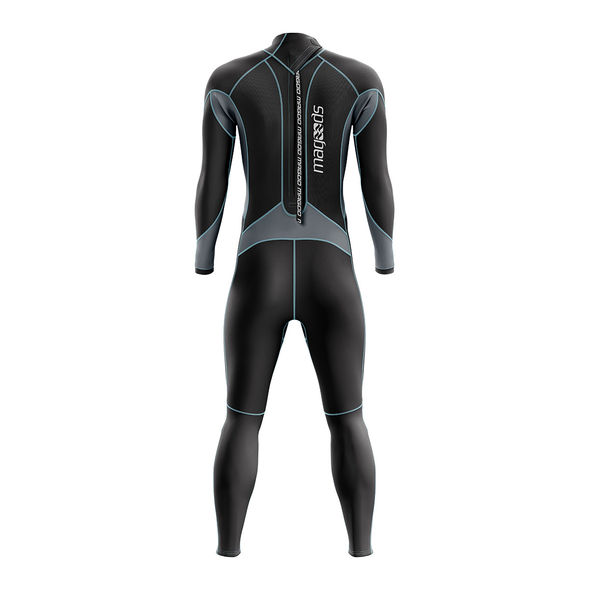 Wetsuit Men Neoprene Full Scuba Diving Suits Thermal Swimsuit Long Sleeve Back Zip for Water Sports