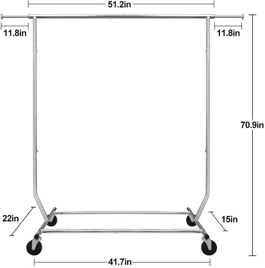 heavy duty expandable clothes rack adjustable rolling garment rack with wheels