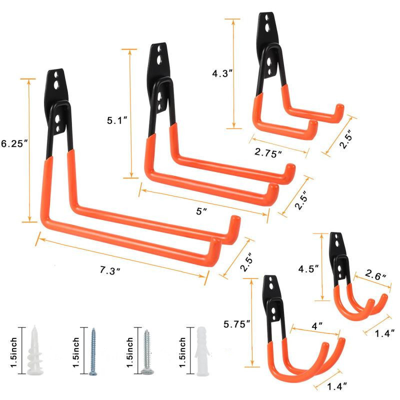 heavy duty garage hooks garage organizer tool shelf for organizer power garden tools bike cable steel storage utility hook