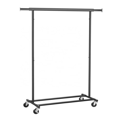 Rod Clothing Garment Rack Rolling Clothes Organizer on Wheels for Hanging Clothes Clothing Rack for Hanging Clothes Commercia