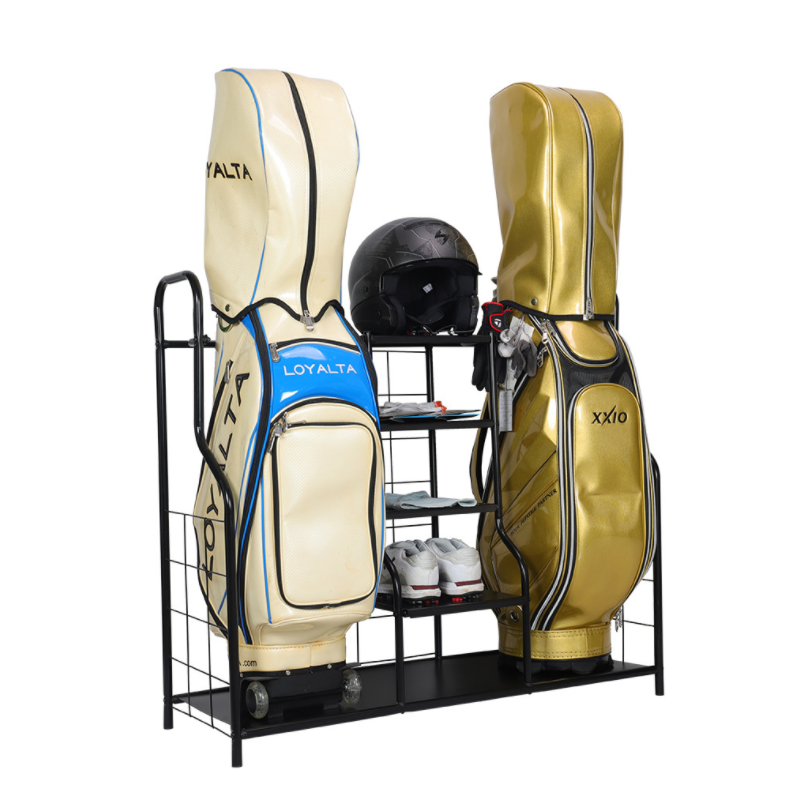 golf bags storage rack organizer for  home gym golf accessories stand golf equipment rack for garage  club / balls