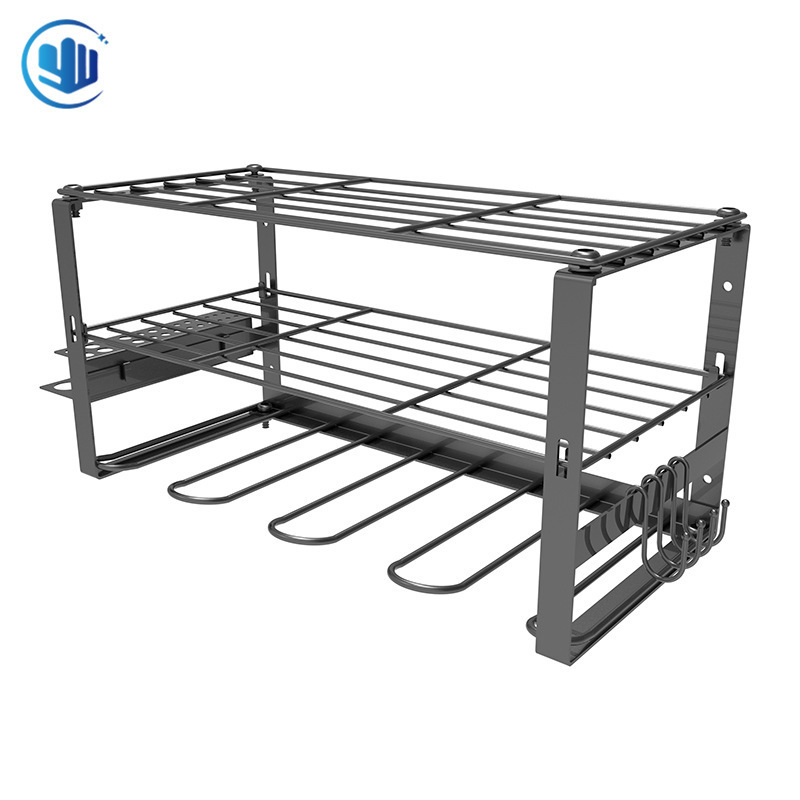 power tools storage rack wall mounted iron wood heavy duty floating storage rack handheld electric drill storage rack