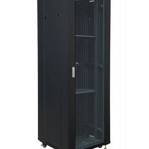 Soundproof 42u spcc material black indoor telecom server rack with 1000 depth