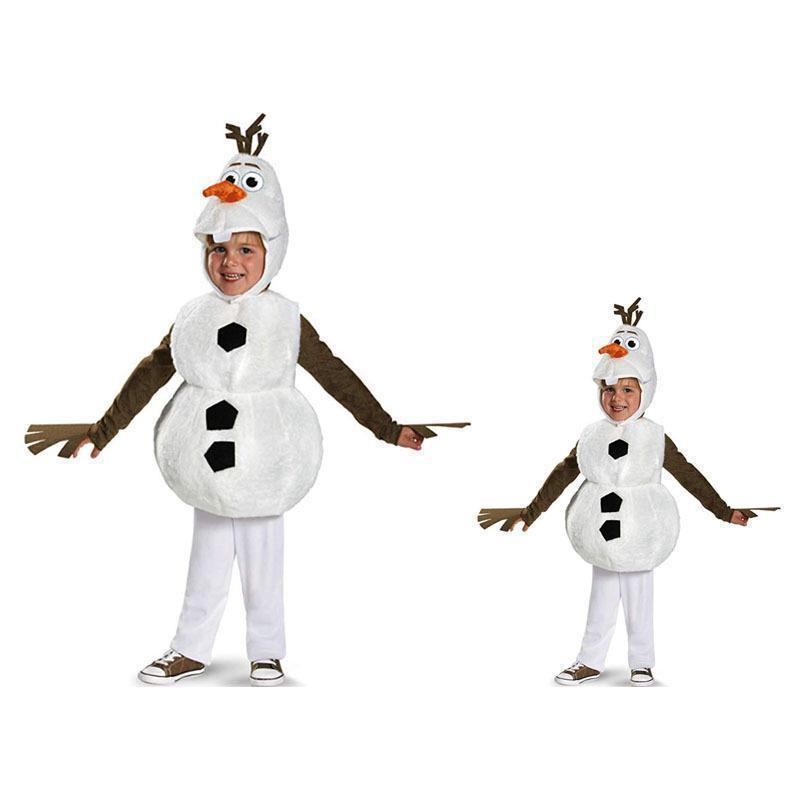 Hot Sale Funny Mascot Children Halloween Olaf Cosplay Cartoon Costume Party Suit Movie Snowman Costume