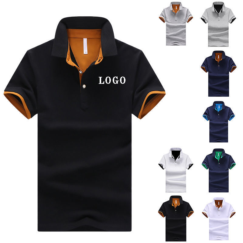 High Quality Plain Golf men's custom polo shirts With embroider logo summer soft cotton polo tshirt unisex golf t shirt for men