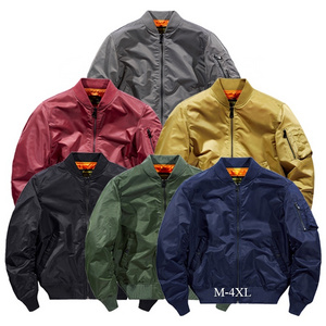 Black Flight Jacket Bomber  quilted  tactical  men bomber jacket winter windbreaker  satin baseball bomber jackets