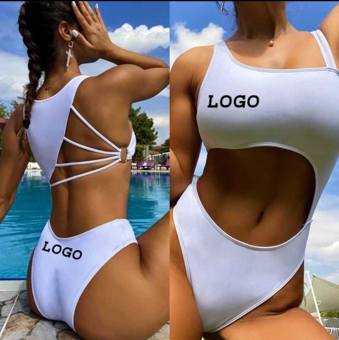 Custom 2024 High Waist Sexy Bodysuit Monokini Swimwear for Women Breathable  Beachwear Bathing Suit One Piece Bikini Swimsuit