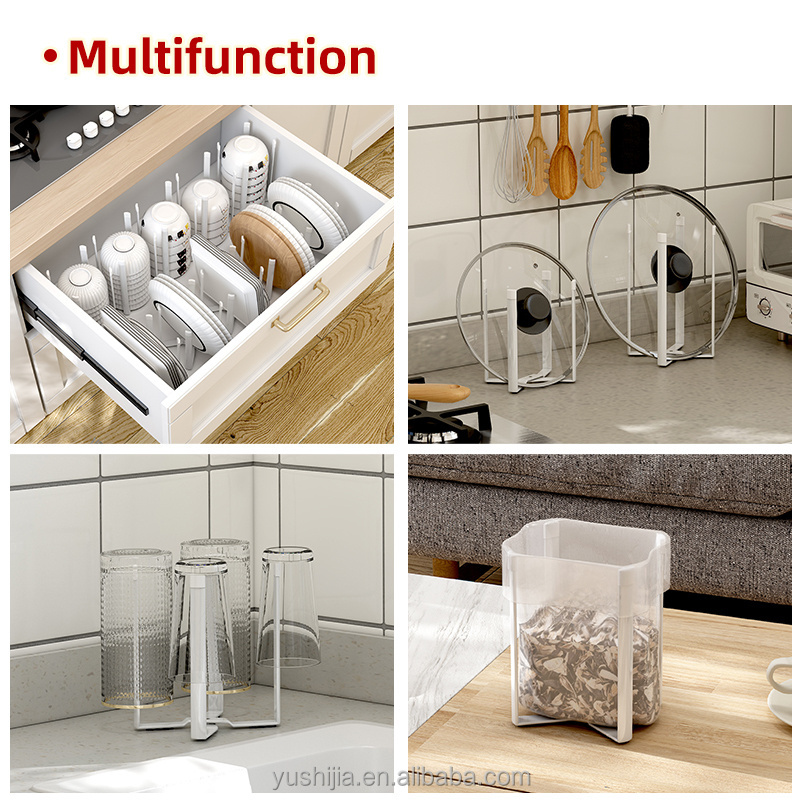 NEW DESIGN Mini foldable Kitchen Storage Grocery Bag Plastic Carrier Shopping Bag and Garbage Bag Holder Saver Dispenser Rack