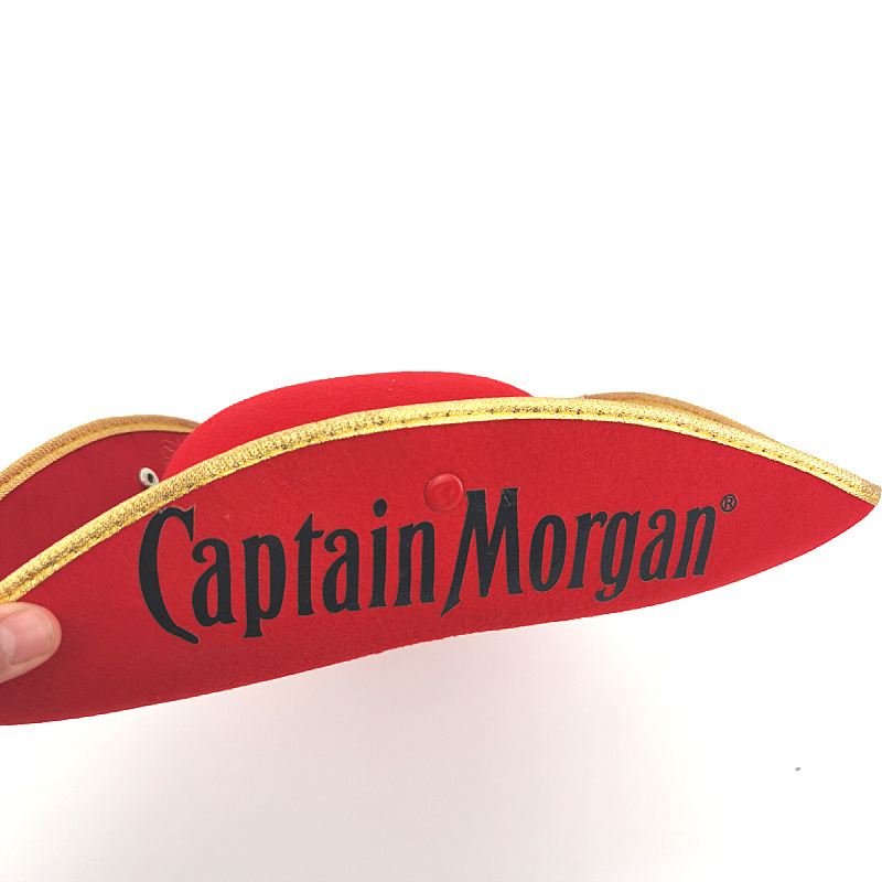 Red captain morgan hats