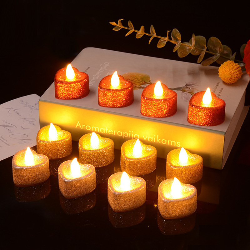 24Pcs/Set Wholesale Led Candle Hot Selling mini candles  For Party Wedding Decoration Candle Flameless 3d real flame