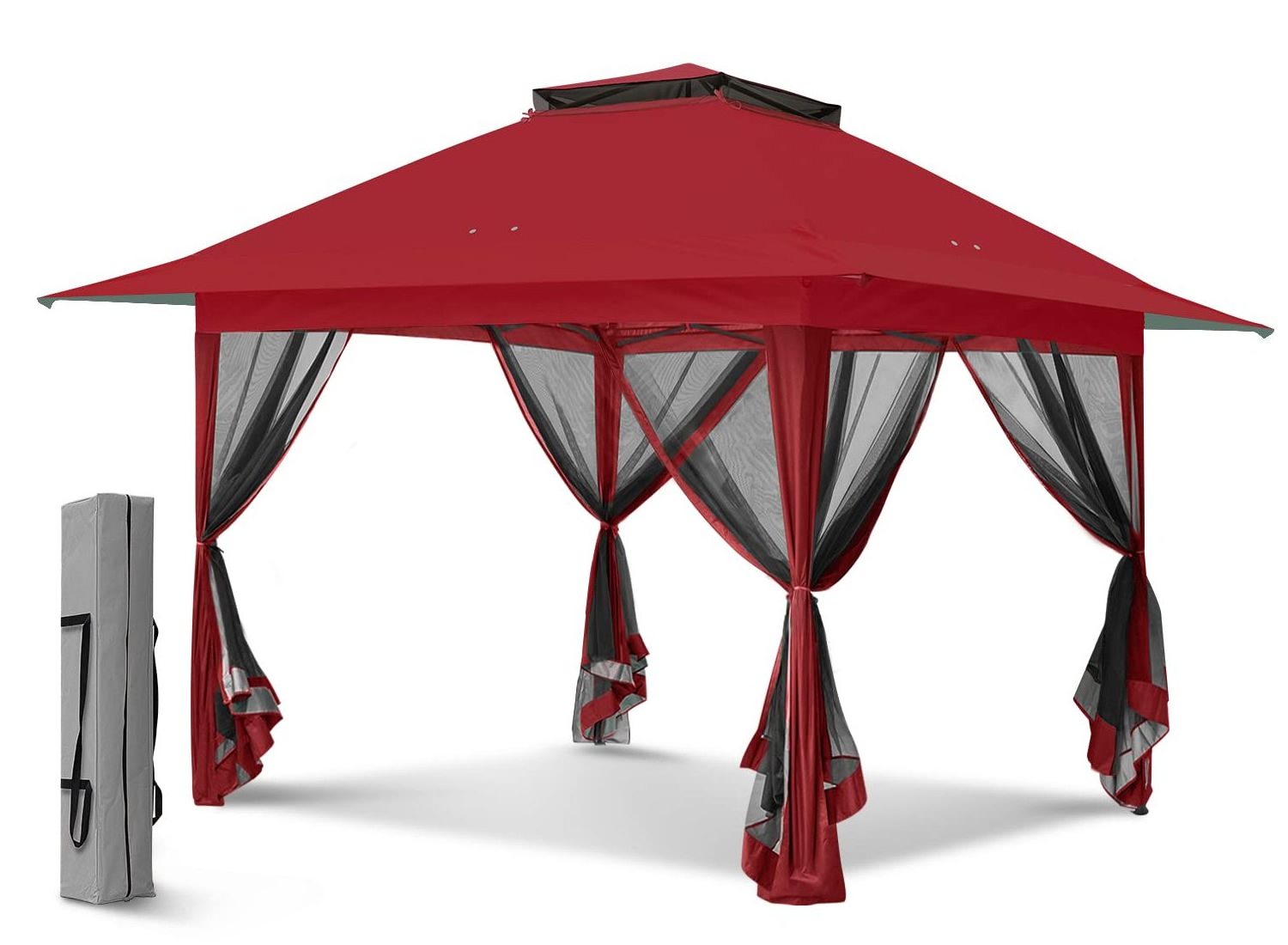 3x3m Prefabricated Aluminium Louvre Waterproof House Customized Arches Arbours Aluminum Pergola Gazebo Double Soft Top Gazebo