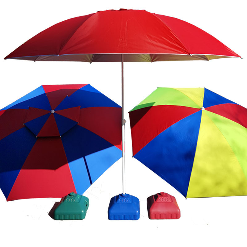 Outdoor Large Terrace Beach Windproof Folding Patio Umbrella With Stand Furniture Beach Tassel Umbrellas Summer Picnic Umbrella