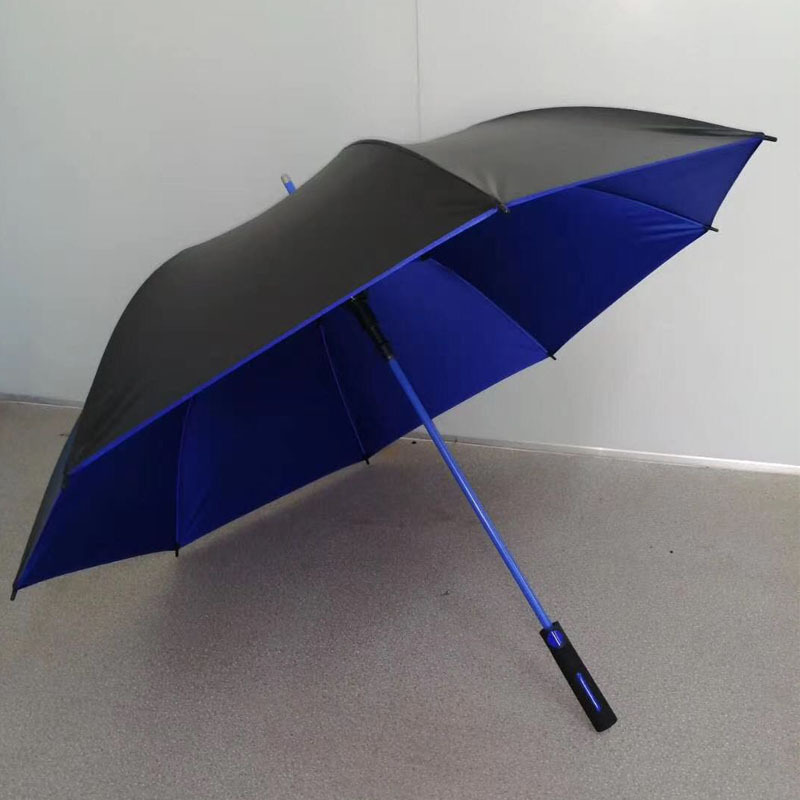 Hot Sale Rain Umbrella Men Quality 8K Strong Windproof Glassfiber Frame Wooden Long Handle Umbrella