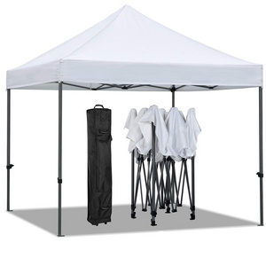 10x10 Feet Ez Pop up Canopy Tent Outdoor Heavy Duty Pop Up Gazebo Canopies Instant Party Tent White