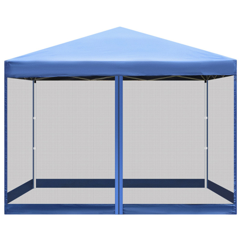 Heavy Duty Pop Up Gazebo 10' x 10' Patio Gazebo Canopy Tent Parking Tent With Mosquito  Zipper Net